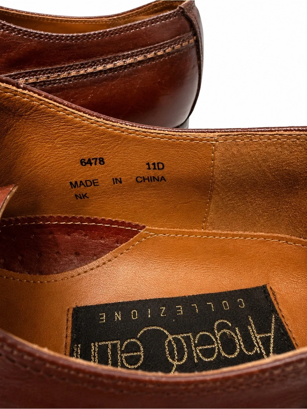 Amedeo Cellini Brown Leather Cap Toe Oxford Dress Shoes Men’s Size 11D